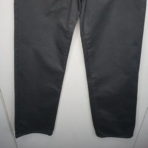 AG Women's Jeans Kora High Rise Wide Leg Jeans in Deep Black Wash size 25 - Picture 5 of 15